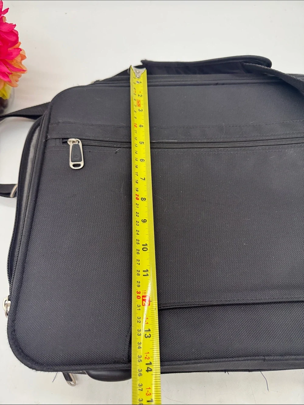 Samsonite Black Laptop Briefcase with Front Organizer